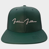 Fallen Father's Apparel Signature Green Leather Snap Back