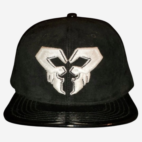 FFA's The Mask Of Our Fallen Black Suede & Leather Snap Back