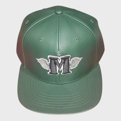 Fallen Mothers Apparel Forest Green Leather Snap Back
