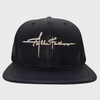 Fallen Father's Apparel Signature Black & White Leather Snap Back