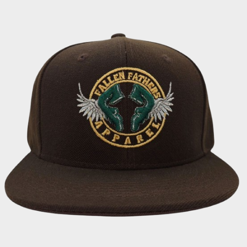 Fallen Father's Apparel Stamp Brown, Green, & Tan Snap Back