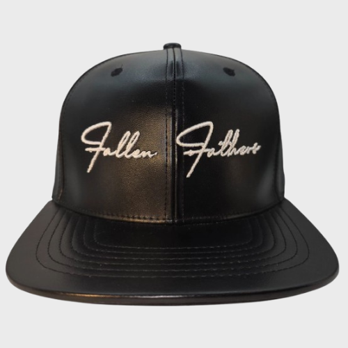 Fallen Father's Apparel Signature Black Leather Snap Back