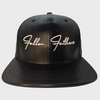 Fallen Father's Apparel Signature Black Leather Snap Back