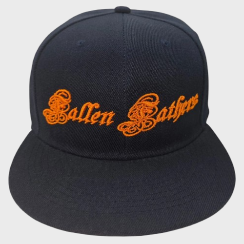 Fallen Father's Apparel Parchment Black & Orange Snap Back