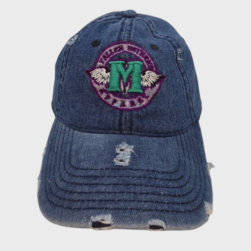 Fallen Mother's Apparel Stamp Jean Purple, Green, &White Dad Hat