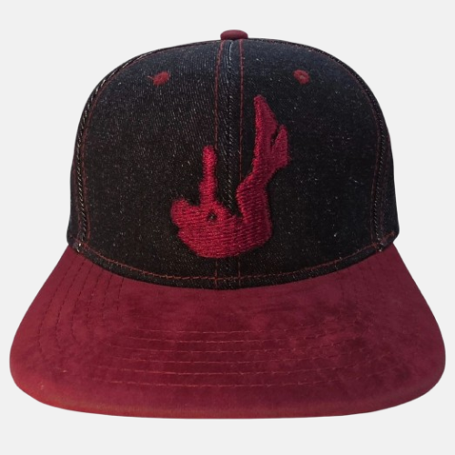 FFA's BackGround Black Jean & Burgundy Suede Snap Back