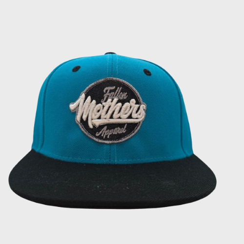Fallen Mother's Apparel Stamp Blue, Black, Gray, & White Snap Back