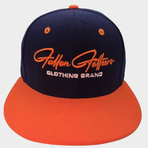Fallen Father's Clothing Brand Signature Orange & Black Snap Back