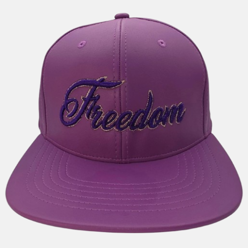 FFA's Freedom Purple Leather Snap Back
