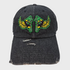 Fallen Father's Apparel Jamaican Flag Black Jean Dad Hat