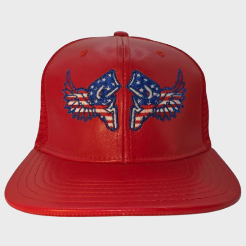 FFA's Ole' Faithful Red Leather Trucker Hat